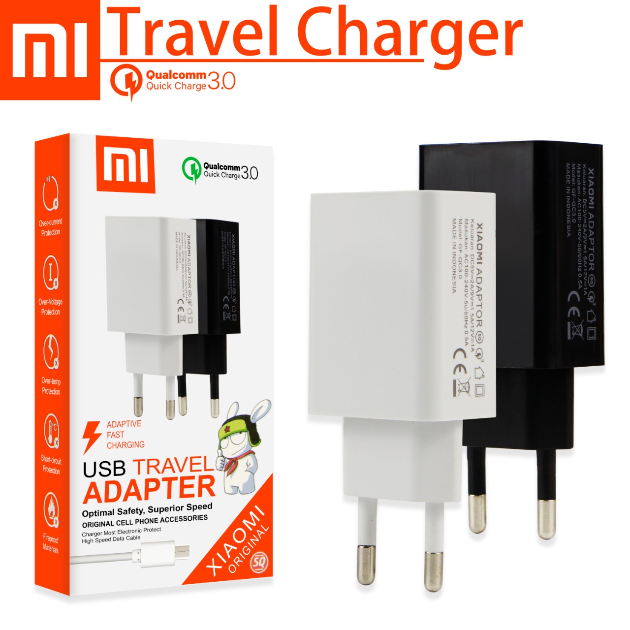 TRAVEL CHARGER XIAOMI MI6 (SQ)